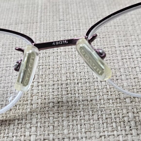 Coach Bettie Ladies Eyeglasses/Glasses Frame Purple Half Rim Eye Wear HC5004 - Picture 10 of 12